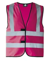 Korntex KX140 | Warnweste mit vier Reflexstreifen EN ISO 20471 - Farbe: Magenta - Größe: XL