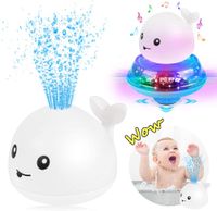 Badespielzeug Wasserspielzeug Induktions Sprinkler Wal mit Licht & Musik DHL 
