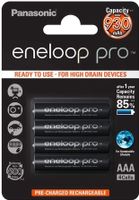 4er-Pack SANYO eneloop pro NiMH-Akkus, Micro AAA, 900mAh