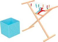 Playtive Holz Kinder Spielzeug Rollenspiel  Wäscheständer 12-tlgig - Zubehör