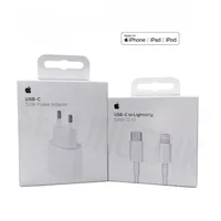 Original Apple 20W USB-C Power Adapter & 2M USB-C zu Lightning Ladekabel Ladegerät iPhone 14 13 12 11 X Pro Max