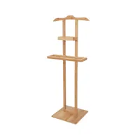 kleiderständer 44,5 x 32 x 115 cm bambusbraun