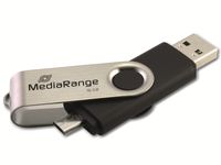 MediaRange USB-Stick 16 GB USB combo mit Micro USB