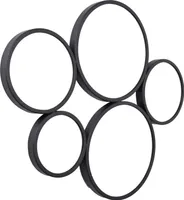 LOFT42 Bubbles Large WandWandspiegel - schwarz - 82x70x3
