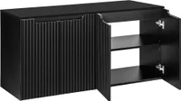 Doppelwaschtisch-Unterschrank 120cm, in schwarz, NEWPORT-56-BLACK