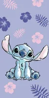 Disney Lilo und Stitch Badehandtuch Duschtuch Strandtuch Alien mehrfarbig 70 x 140 cm 100% Baumwolle