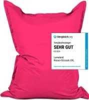 Lumaland Riesen-Sitzsack XXL 140x180 cm Wasserfestes Indoor & Outdoor Liegekissen über 3 Mio. anpassungsfähigen EPS-Perlen Bean Bag waschbarem Bezug
