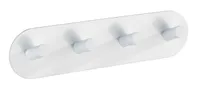 WENKO Haken Leiste Kleider Edelstahl Wand Handtuch Halter PICENO Weiß Accessoire