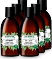 alkmene Anti Fett Haar Shampoo mit Bio Brennnessel - veganes Haarshampoo für fettige Haare - Haarpflege 6x 250 ml