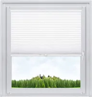 Plissee Klemmfix ohne Bohren 55x160cm Weiß Plissees für Fenster innen ohne  Bohren zum Klemmen Jalousie Blickdicht Sichtschutz Plisee Rollo ohne Bohren