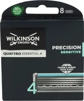 Ostrza do maszynki do golenia Wilkinson Quattro Titanium Essential 4 Precision Sensitive, opakowanie 8 szt
