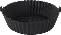 Silikon-Topfablage für Heißluftfritteuse, verhindert Rückstände, BPA-freie Silikon-Fritteuseneinlage, Ersatz für Pergamentpapier, lebensmittelechtes Zubehör für Heißluftfritteusen