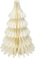 Tannenbaum -Ornary- Papier 27cm weiss-gold