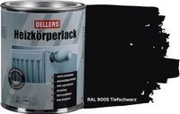 OELLERS Heizkörperlack bewährt 1L RAL 9005 Tiefschwarz Heizungsfarbe Heizungslack Heizkörperfarbe