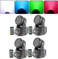 4x105W LED jevištní světlo RGBW pohyblivá hlava DMX-512 světlo strana DJ jevištní světlo strana lampa světelné efekty