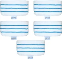 5er Pack Mop Pads Ersatz fuer Black + Decker Steam Mop FSM1610 / FSM1630 Waschbares Wischpad Zubehoer