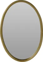Spiegel Wandspiegel Badspiegel Garderobe Oval Goldfarben 32x48cm A170