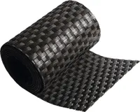 Sichtschutzstreifen PE-Rattan 255 x 19 cm braun
