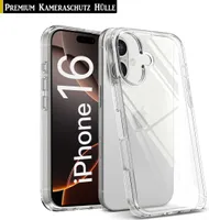 Für iPhone 16 (6.1") - Transparent Schutzhülle Silikon Handy Hülle TPU Case Cover