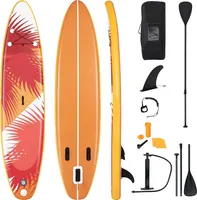 Stand Up Paddle Board, 335x76x15 cm, SUP Board mit Teleskop-Paddel, aufblasbar, Paddling Board mit komplettem Zubehoer, bis zu 170 kg belastbar, Surfboard