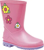 Dívčí holínky StormWells Puddle Floral DF986 (27 EU) (Pink/Purple)