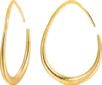 1 Paar Damen Huggie-Ohrringe, übertrieben poliert, geometrisch, oval, Ohrschmuck, Schmuck, Abschlussball, Party, Pendeln, lange Ohrringe