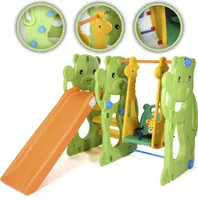 Baby Vivo Spielplatzschaukel / Spielgerüst mit Rutsche für Indoor Outdoor - Jungle