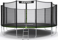 Zahradní trampolína Zipro Jump Pro s venkovní bezpečnostní sítí na boty a žebříkem 16FT 496 cm