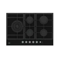 Beko HILL 75235 S, Čierna, Vstavaný, 75 cm, Plynový, 5 zone(s), 5 zone(s)