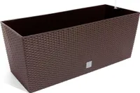 Prosperplast Terra Rato Rechteckiger Gartenkübel 30l 60x25x24 Cm Braun  Braun One Size