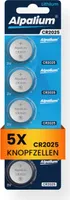 CR2025 Knopfzelle Batterie 5 Stück Alpalium Lithium Batterie 3V Knopfbatterie