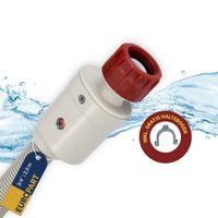 Europart 10071951 Zulaufschlauch Warmwasser 2,0m 3/4" 90°C mit Aquastop Sicherheitsventil Universal für Waschmaschine Geschirrspüler