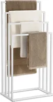Stojan na ručníky 4 příčky 45 x 29 x 93,5 cm Bílý