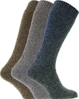 Pánské vlněné termopodkolenky MB147 (39-45 EU) (hnědá/modrá/šedá)