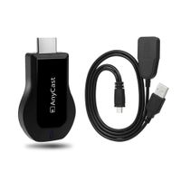 AnyCast New Wireless WiFi Display Dongle Receiver, 1080P HD TV Stick, Miracast Airplay, DLNA Mirroring pro Android iOS Smartphone, Tablet PC na HDTV projektor，černá