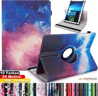 Universal Schutzhülle 360 Grad Drehbar für 10 - 11 Zoll Tablet Hülle Tasche Case, Farbe:Motiv 1