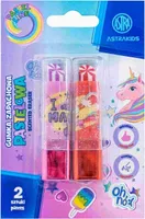 Astrakids Einhorn Lippenstift duftenden Radiergummi 2 Stk.mix