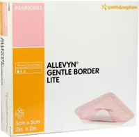 Allevyn Gentle Border Lite 5x5 cm Schaumverb. 10 St