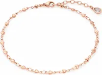 Leonardo Jewels nákotník Nana Ciao, nákotník, šperky na nohu, šperky, šperky na nohu, nerezová ocel IP rosegold, křišťálový kámen, rosegold, 018289