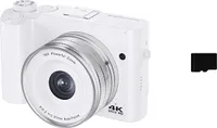 INF DC218T 4K kamera se dvěma objektivy a 32GB paměťovou kartou (bílá)