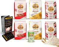 DELICRET – Testpaket - 2x 1kg Caputo Cuoco 2x 1kg Caputo Pizzeria 2x 1kg Caputo Semola + 1x 100g Caputo Lievito Trockenhefe