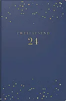 rido/idé Buchkalender „Starry Night“ Modell partner/Industrie 2024 dunkelblau - 2 Seiten = 1 Woche