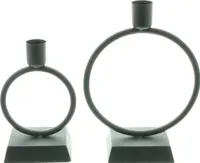 Stabkerzenhalter "Ring", 2er Set