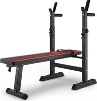 Hop-sport Posilňovacia lavica | Tréningová lavica so stojanmi | Rovná lavica do 270kg