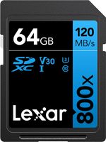 Lexar SDXC - Memory card 64GB Class 10 V30 120MB/s