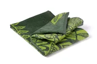 PHLOX Strandtuch 90 x160 cm Badetuch Strandlaken Handtuch Velours - 100% Baumwolle - 580 gram - Weich - Marile Green