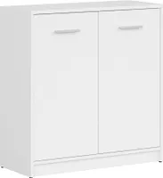 Kommode Ewen mit 2 Türen, Weiß, 80cm