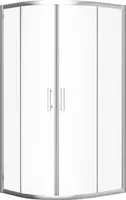 Duschkabine Viertelkreis 90x90 190 cm Nano Glas Gehärtetes Transparent 6 mm | BADLAND HELA