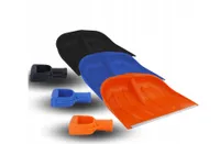 Set aus 3 Stück Schneeschaufeln, verstärkt, aus Plastik mit Metallkante