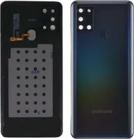 Original Samsung Galaxy A21s SM-A217F Akkudeckel Backcover Schwarz Akzeptabel mit Sensor